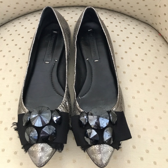 BCBG Shimmery Jeweled Flats - Picture 6 of 6